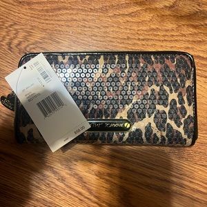 NEW WITH TAGS - Betsey Johnson Leopard Print Wallet NEVER USED